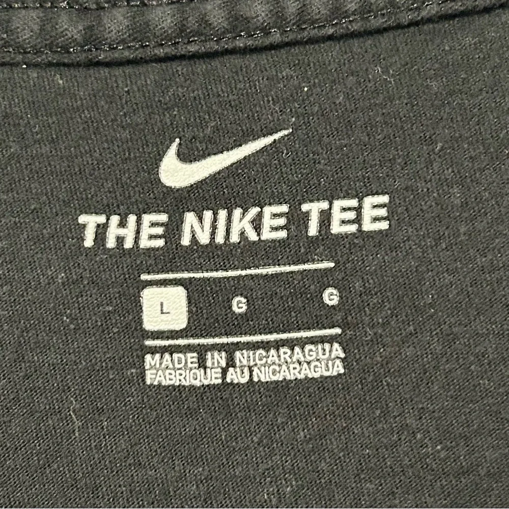 Nike T Shirt Black With Red Logo